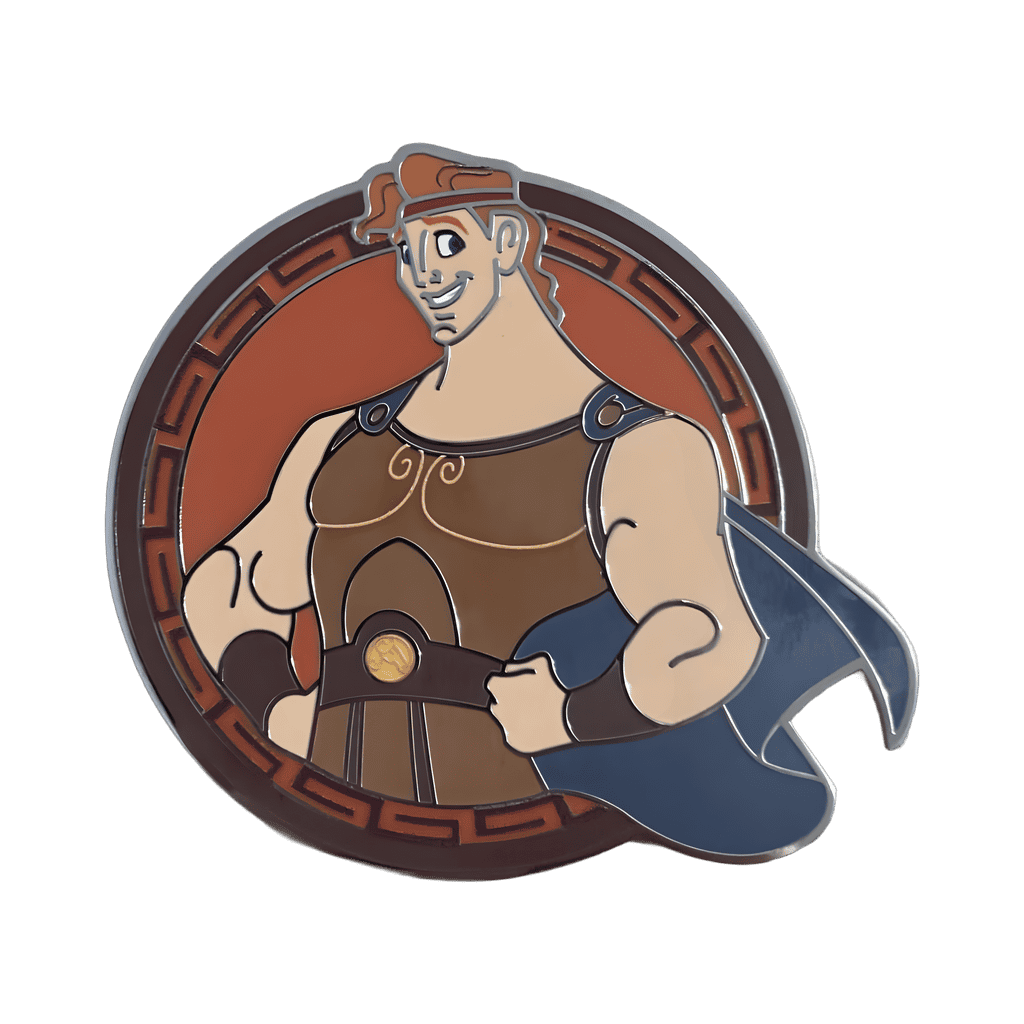 Hercules Posing on Greek Design Disney pin