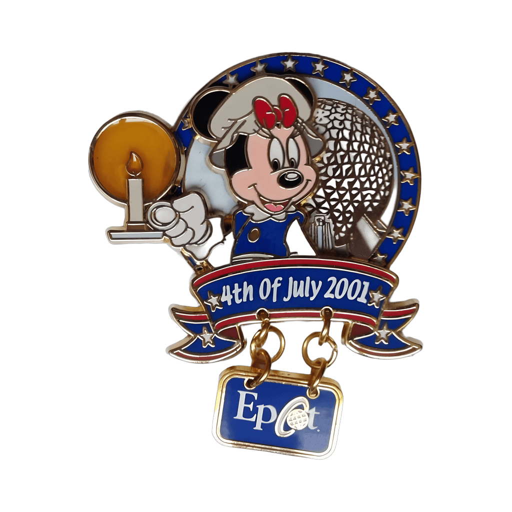 2001 - Epcot - Minnie Mouse Holding Candle Dangle Disney pin
