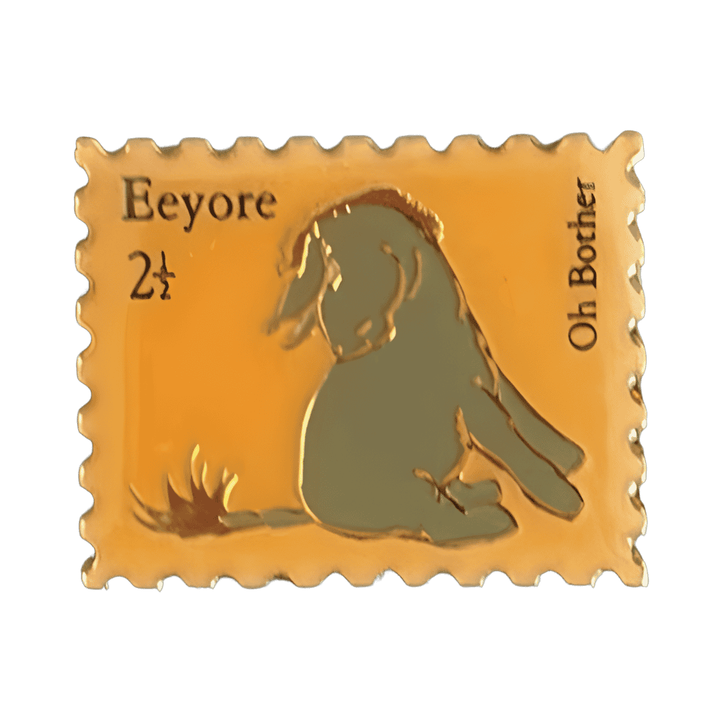 Oh Bother Eeyore Stamp Disney pin