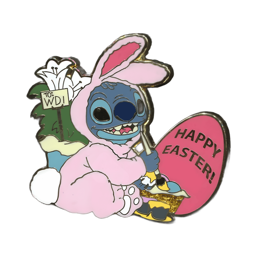 Stitch in a bunny suit Disney pin