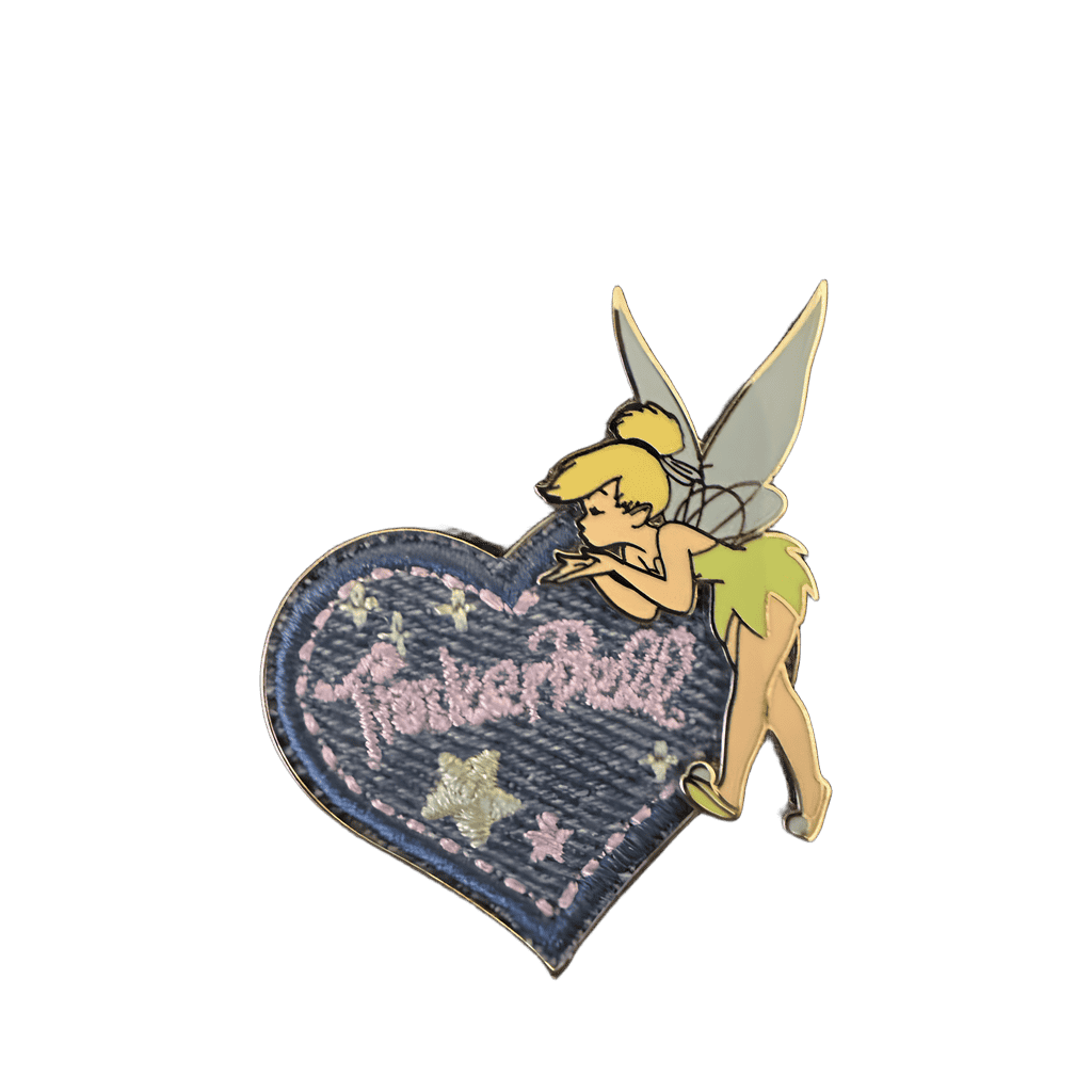 Fabric Heart Tinker Bell Disney pin