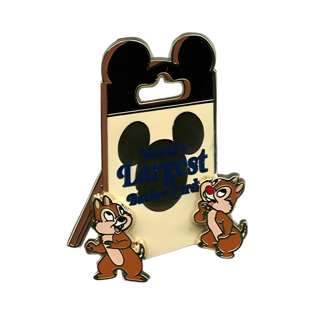 World's Largest Backer Card - Chip & Dale Disney pin