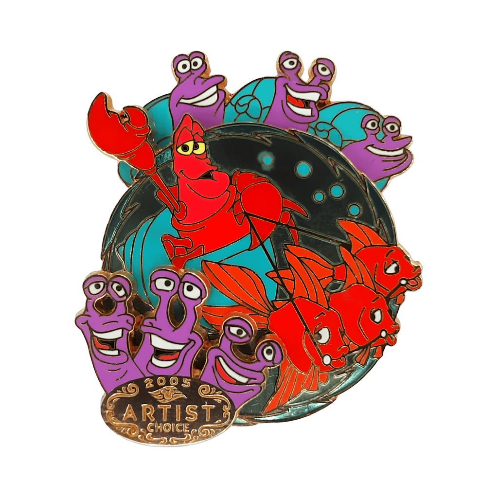 Sebastian And Sea Snails Disney pin