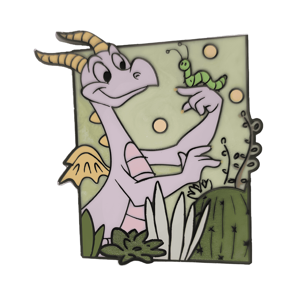 Characters with Florals Pin Set - Figment with Caterpillar Disney pin