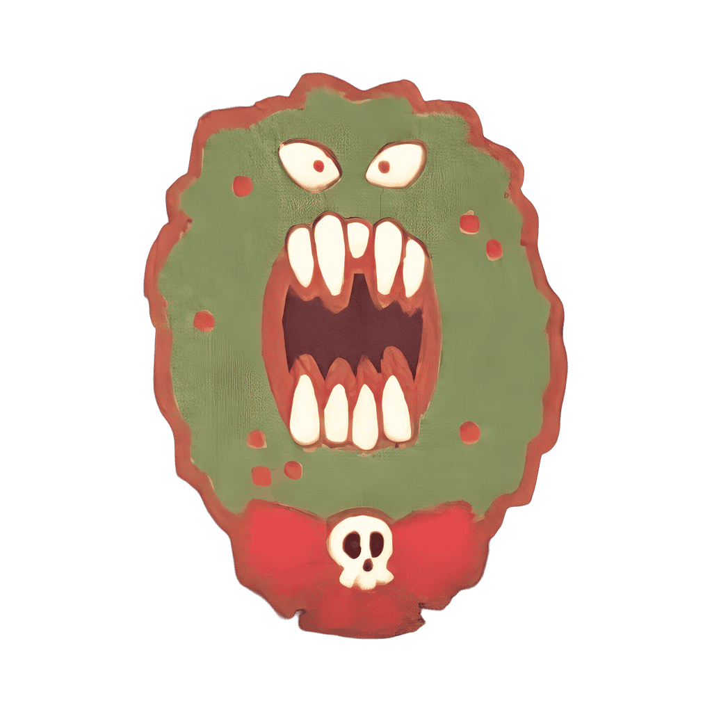 Man-Eating Wreath Disney pin