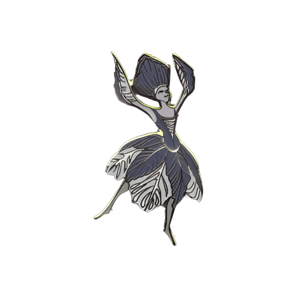 Grey Flower Dancer Disney pin