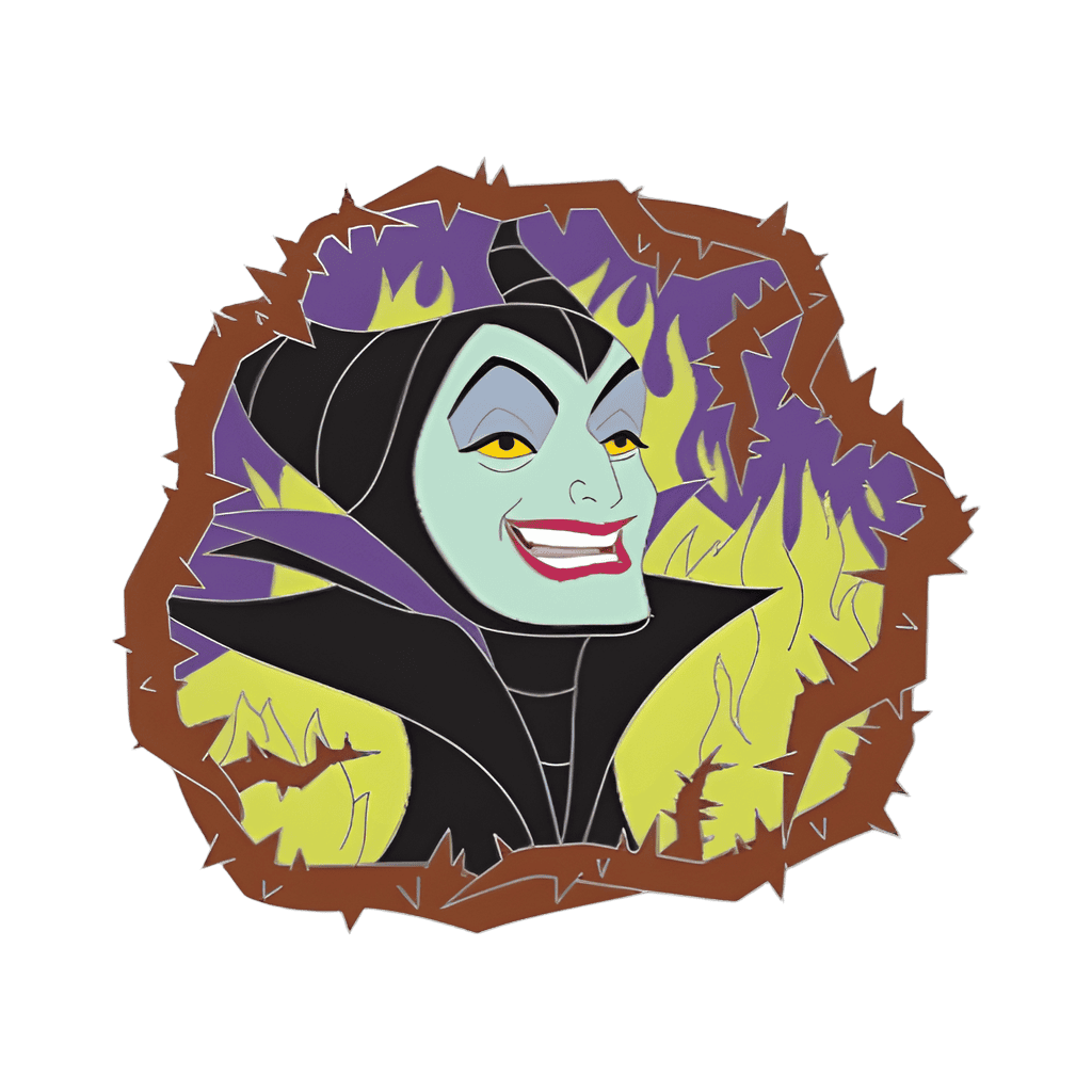 Maleficent to Dragon Hinged Trifold Disney pin