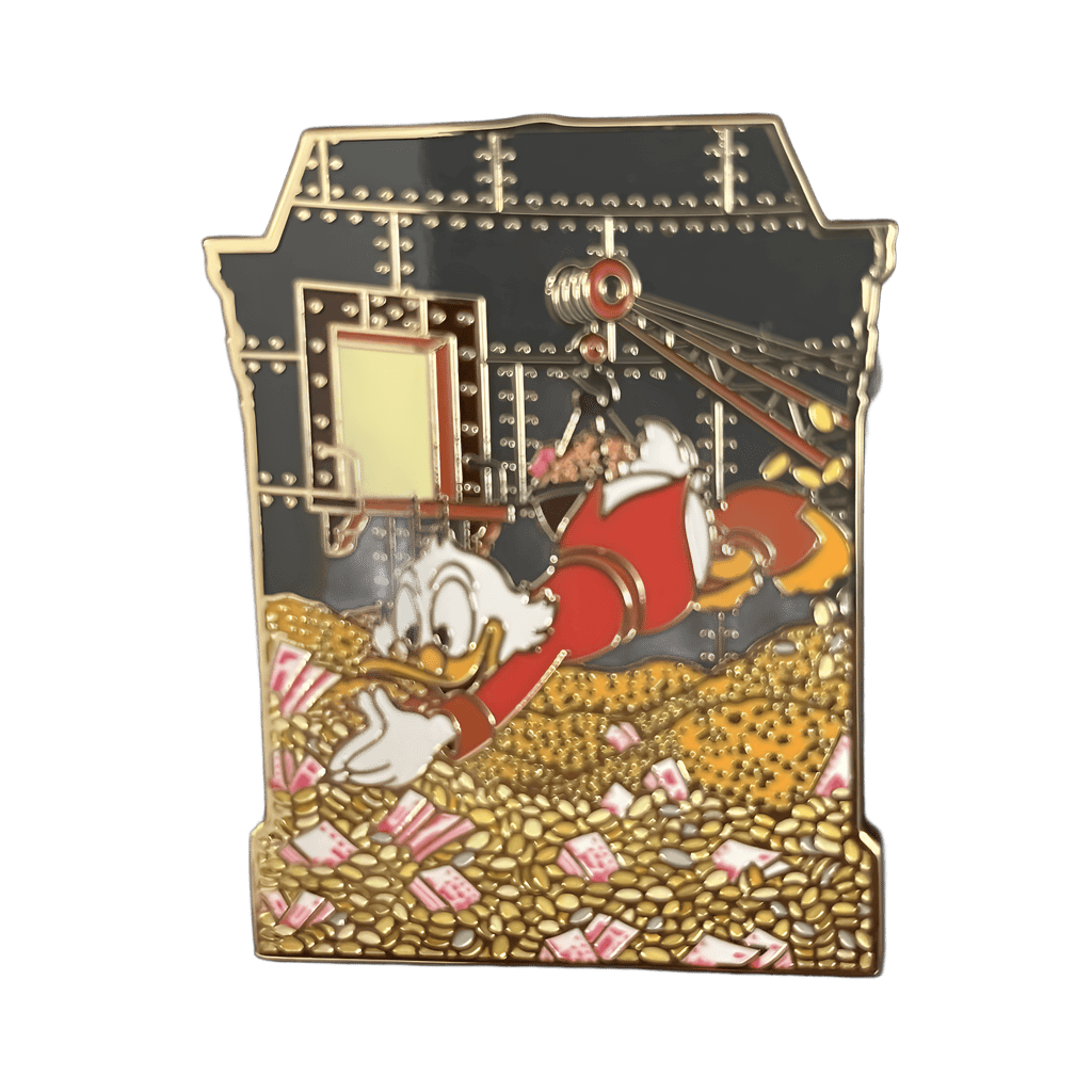 Scrooge McDuck Diving into Money Pile Disney pin