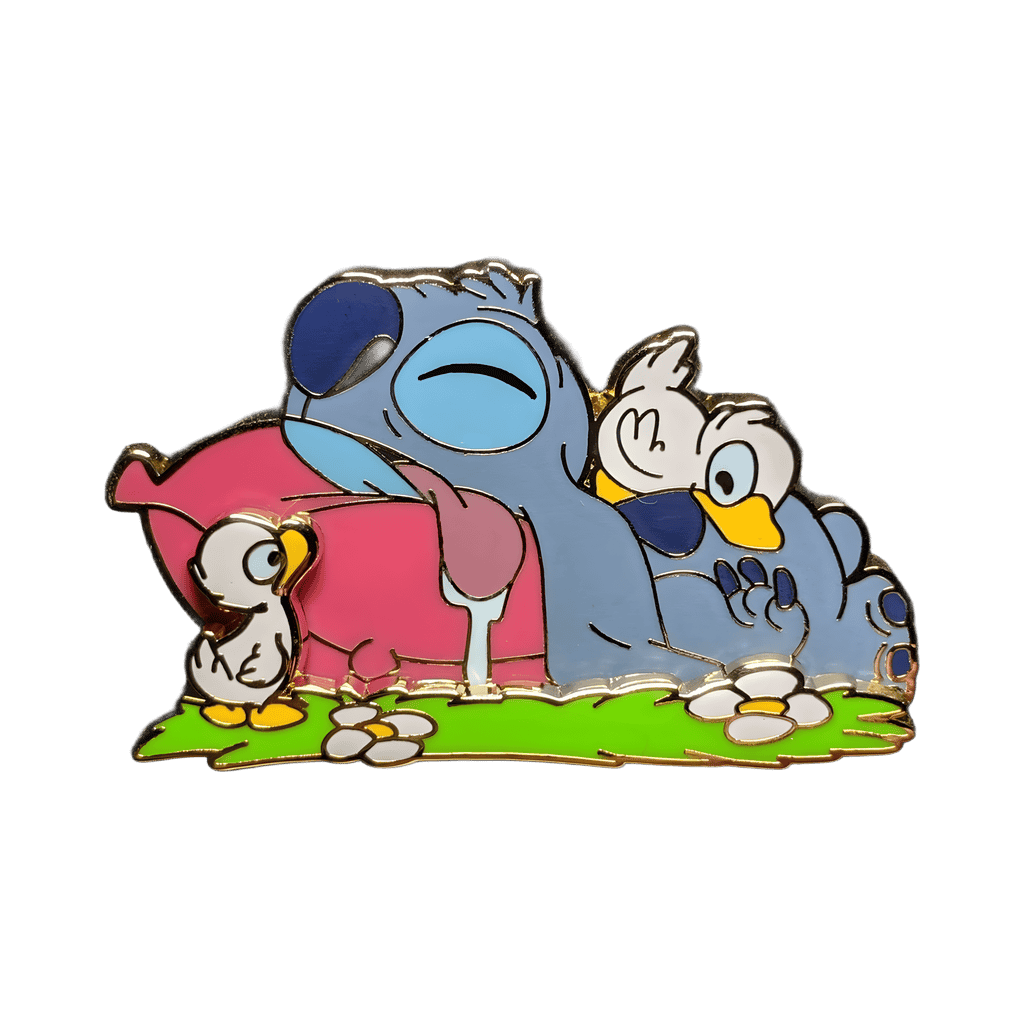 Tired/Fatigue - Stitch with Ducklings Disney pin