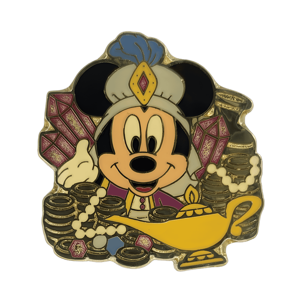 Cave of Wonders Collection - Mickey in Treasure with Magic Lamp Disney pin