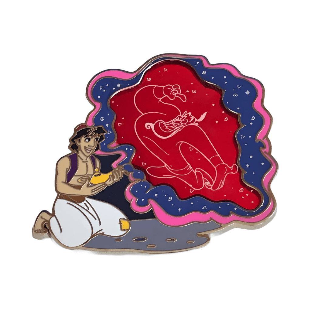 Aladdin & Genie Version #2 - Red Disney pin