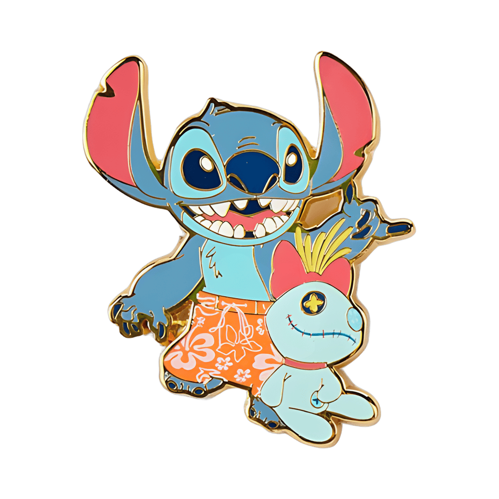 Stitch in Swimsuit with Scrump Disney pin