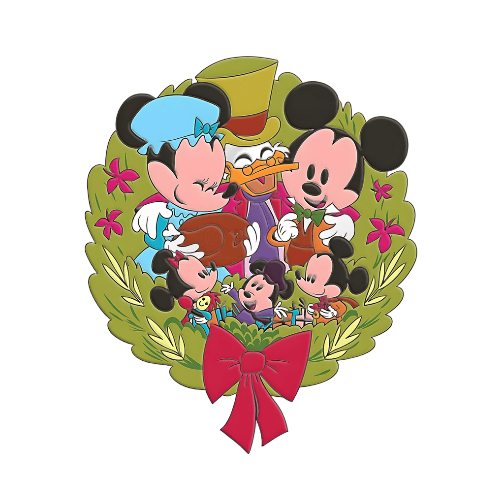 D23 Mickey's Christmas Carol Wreath Disney pin