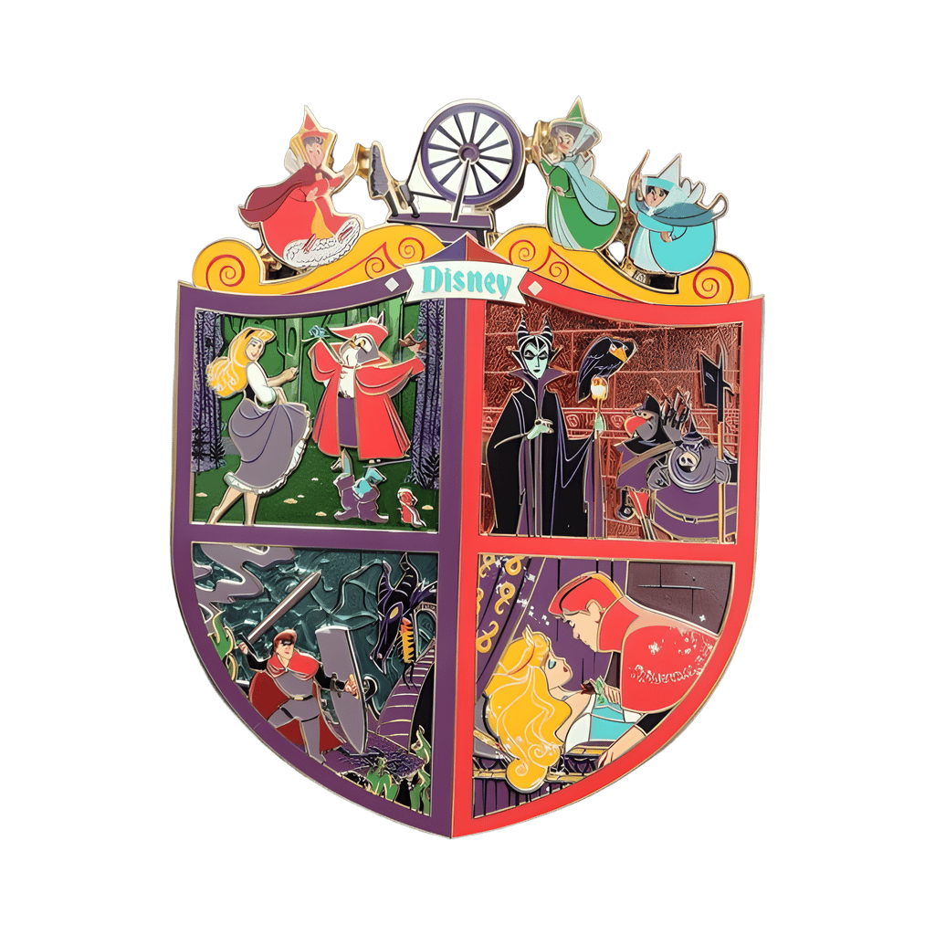 Sleeping Beauty Crest Disney pin
