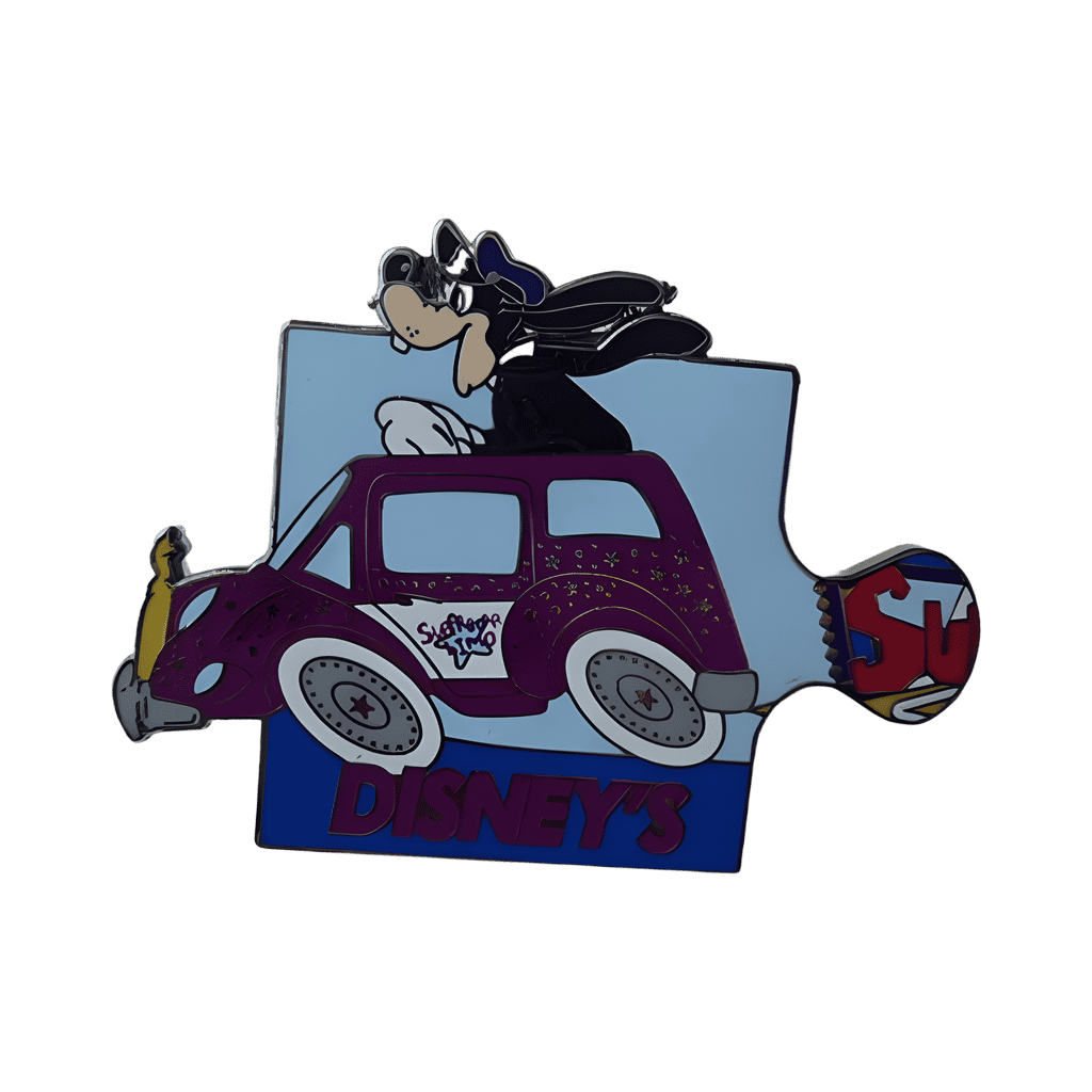 Goofy Purple Car Puzzle Piece Disney pin
