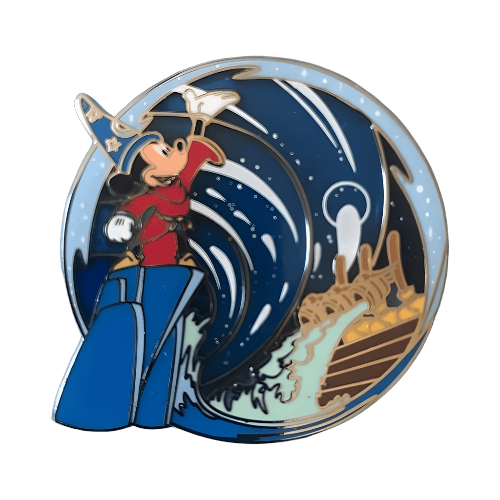 Version #1 - Dark Blue Waves Disney pin