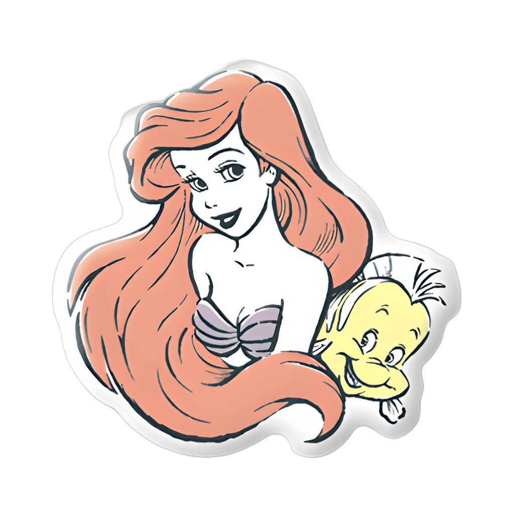 Ariel and Flounder Disney pin