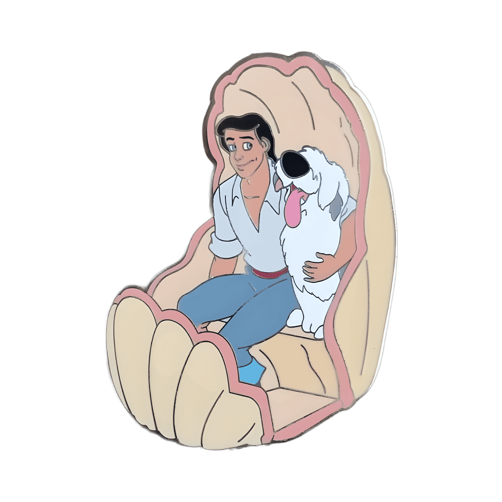 Prince Eric with Max Disney pin