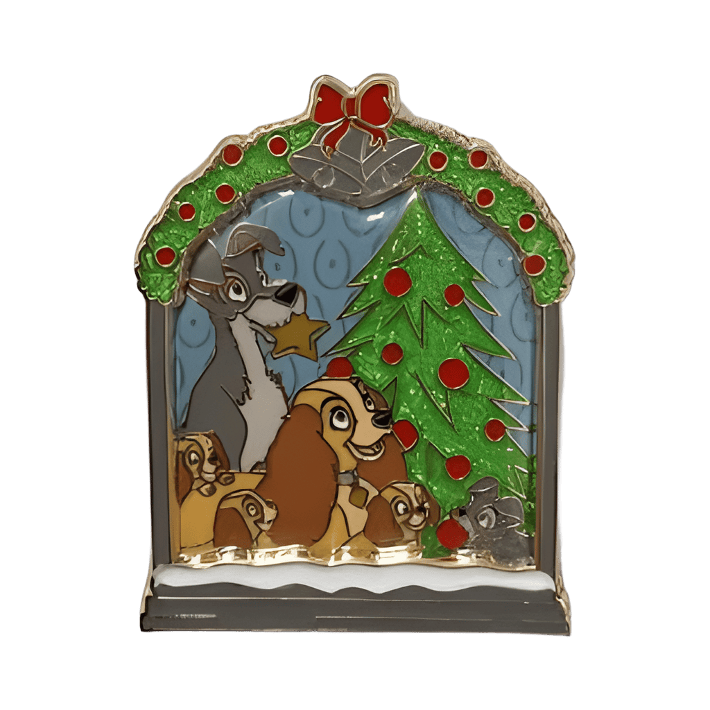 Lady and Tramp with Puppies Disney pin
