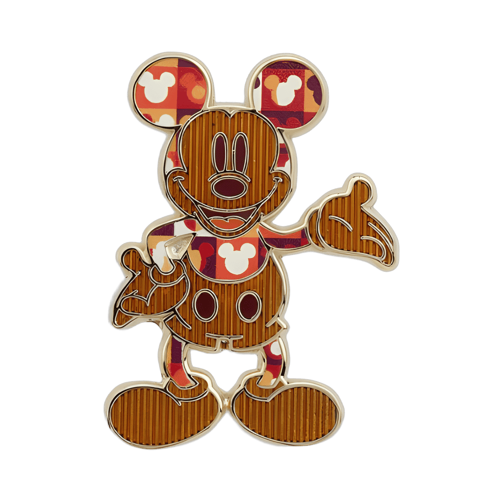 July Set - Red Patterned Mickey Mouse Disney pin