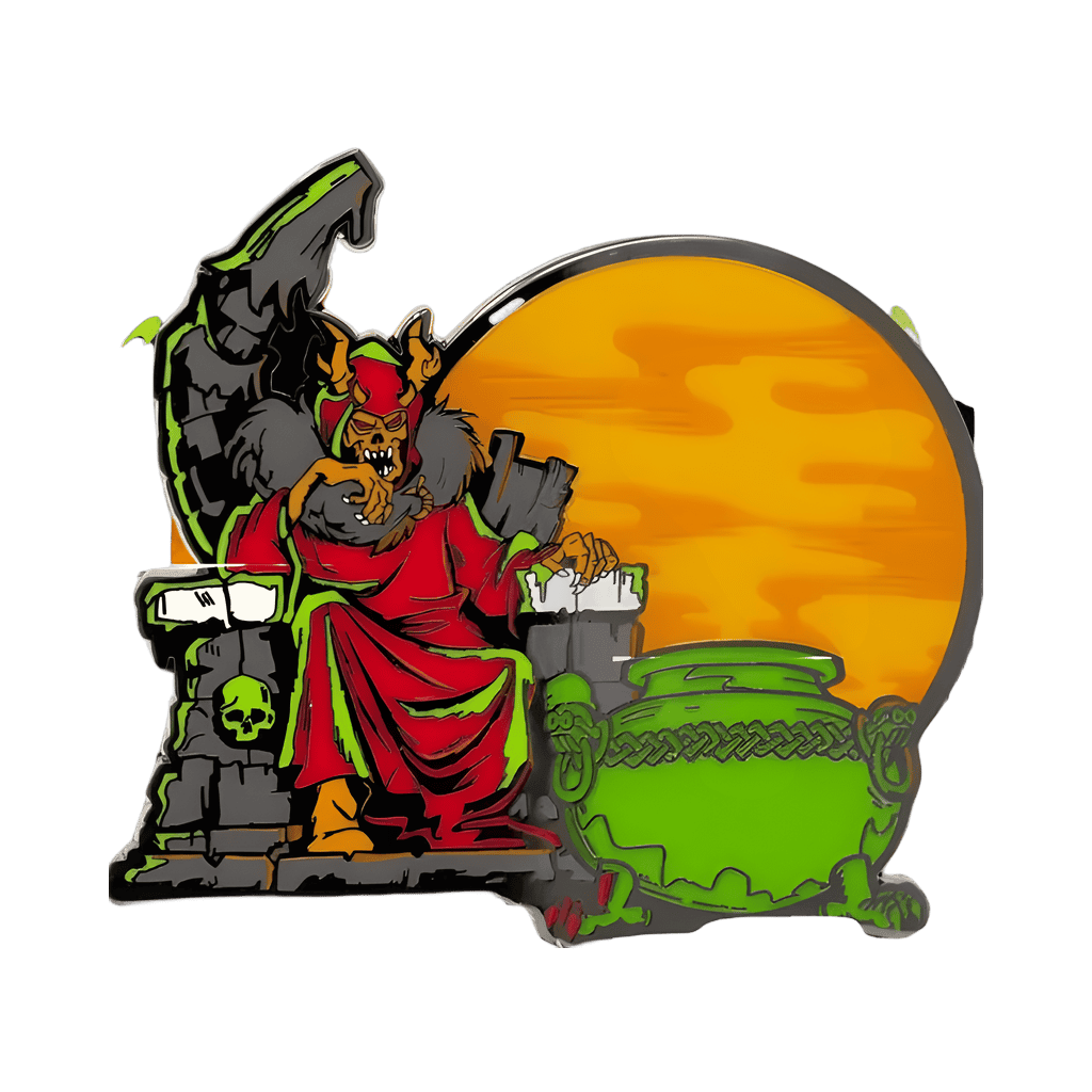 Horned King w/ glow in dark moon and cauldron Disney pin