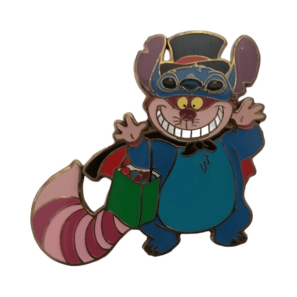 Cheshire Cat dressed as Stitch Disney pin