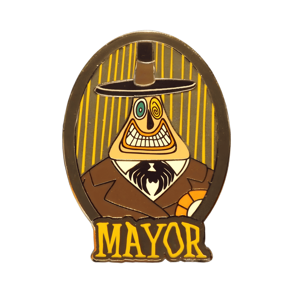 Grinning Mayor (Grey) Disney pin
