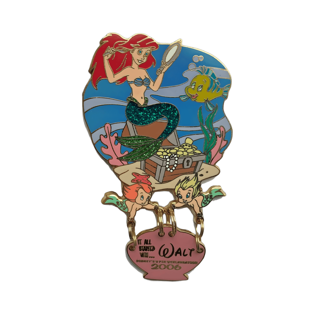 Ariel, Flounder and 2 Water Babies Disney pin