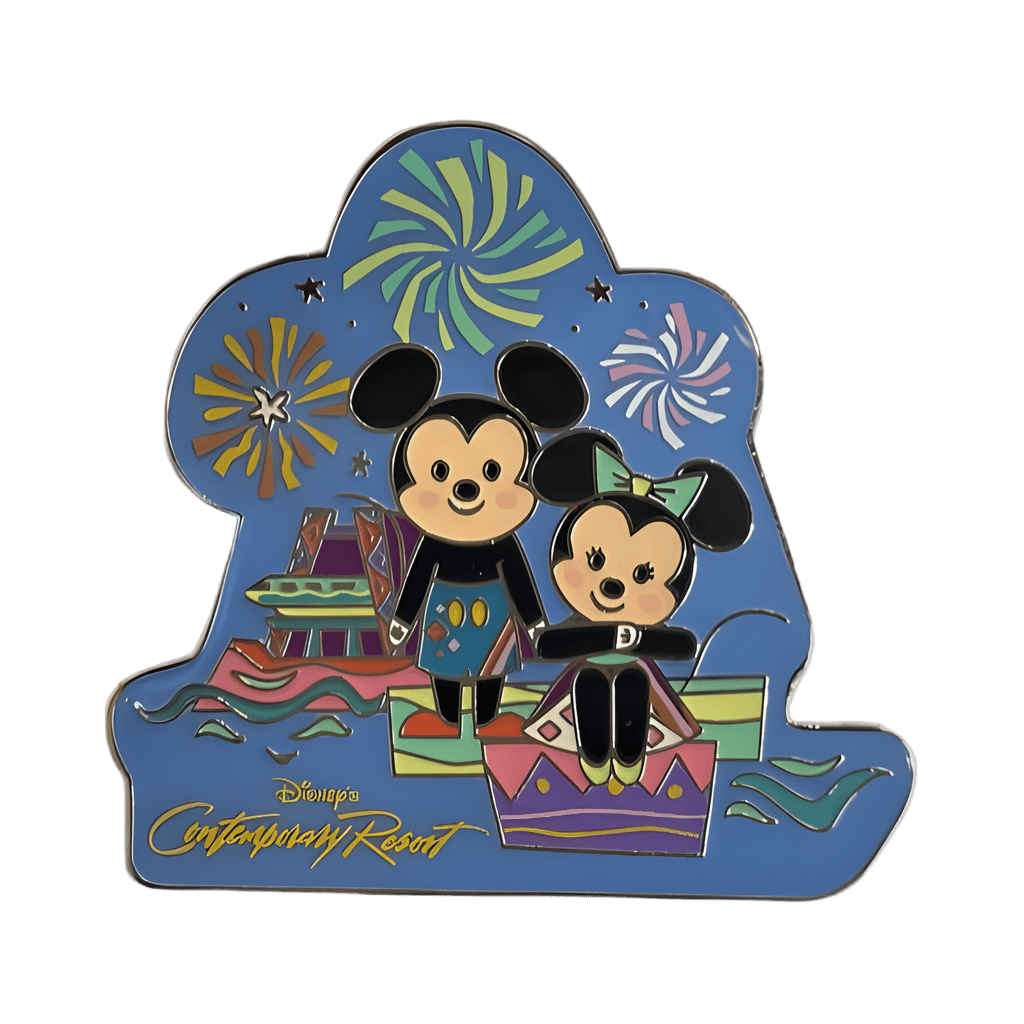 WDW Contemporary Resort Mickey and Minnie Fireworks Disney pin