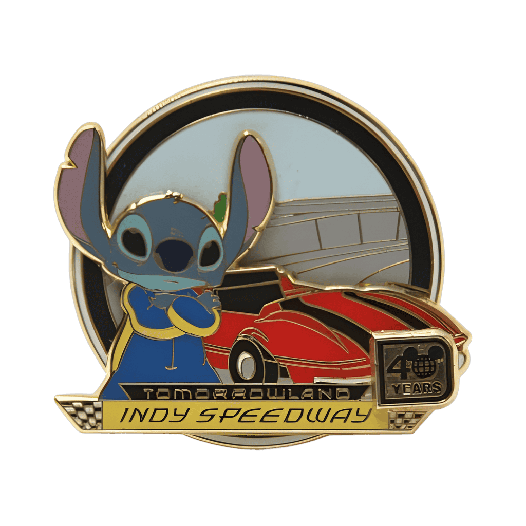 Tomorrowland Indy Speedway - Stitch Disney pin
