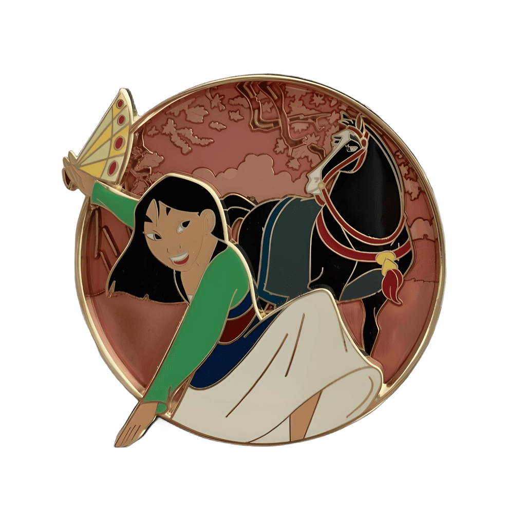 Mulan and Khan Disney pin