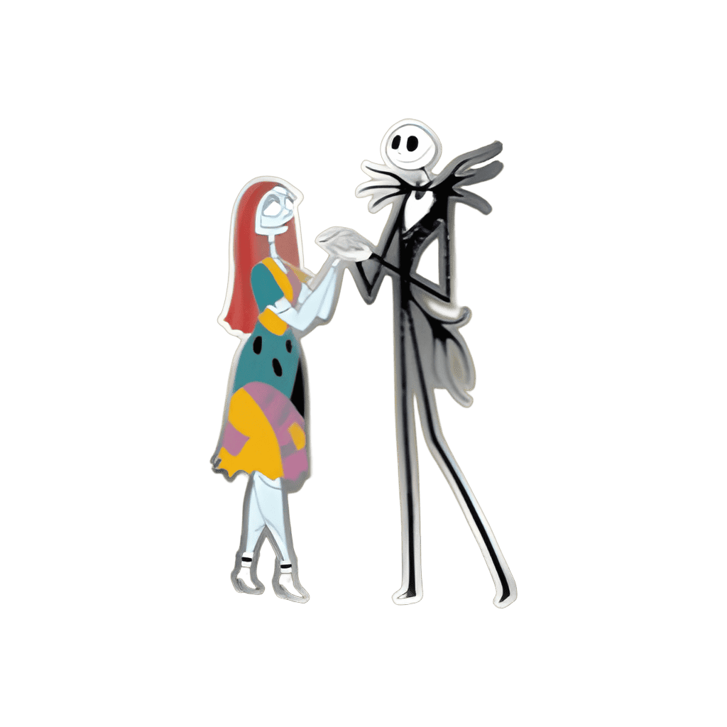 Jack and Sally Disney pin