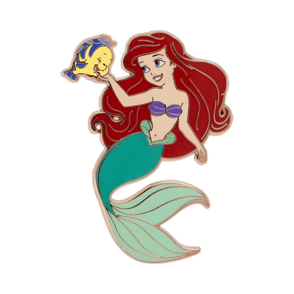 Ariel and Flounder Disney pin