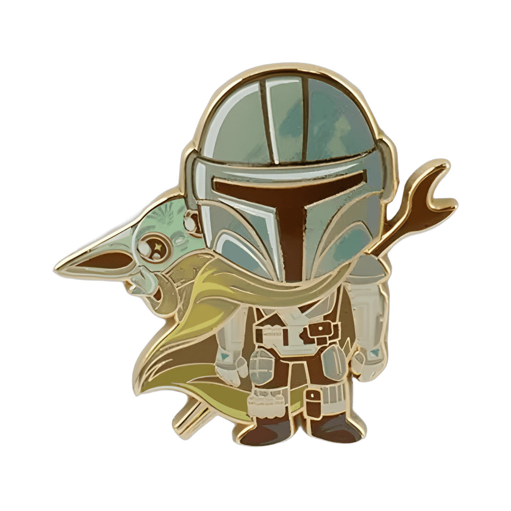 Mandalorian with Grogu Disney pin