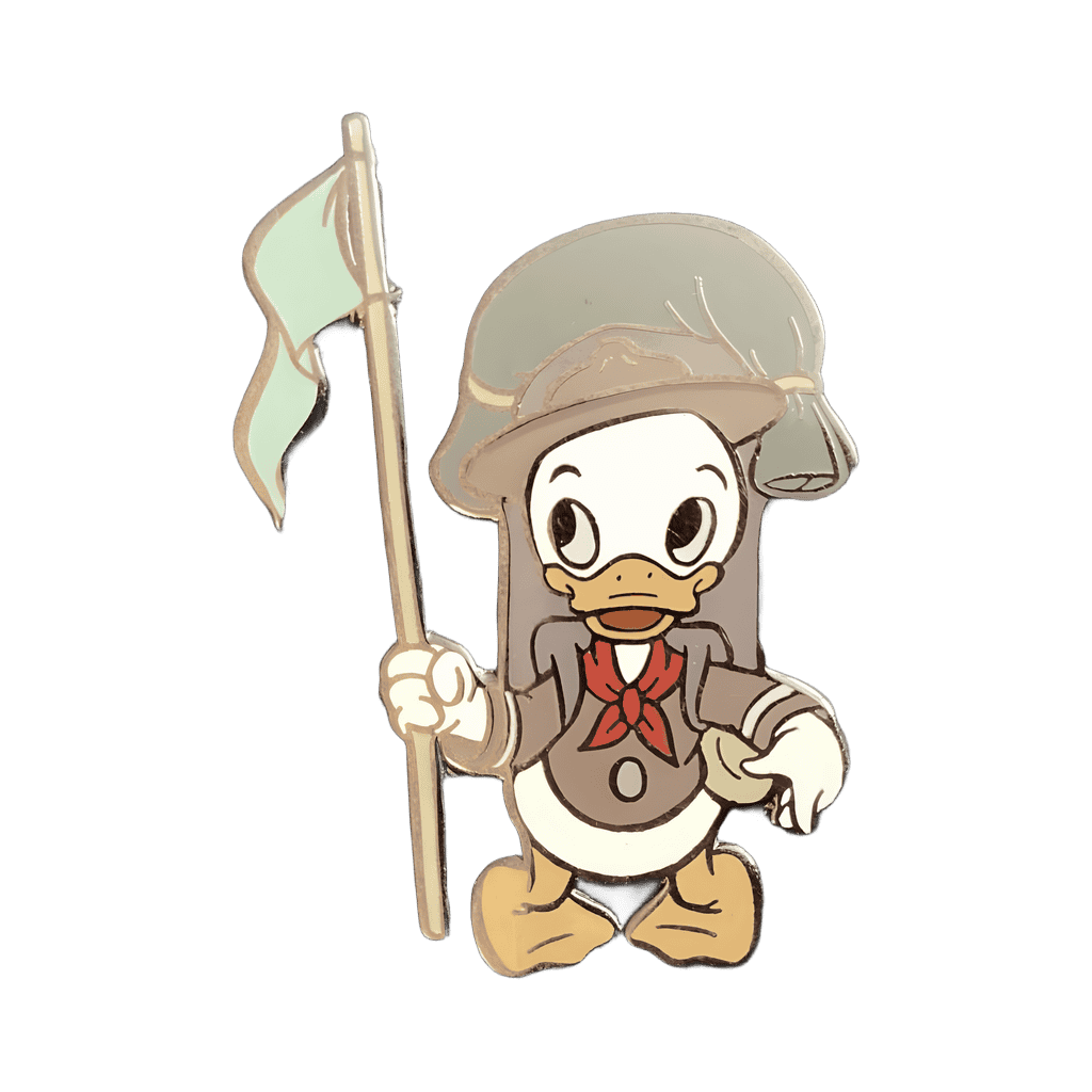 Nephew with flag and back pack. Scouting (only) Good Scouts Disney pin