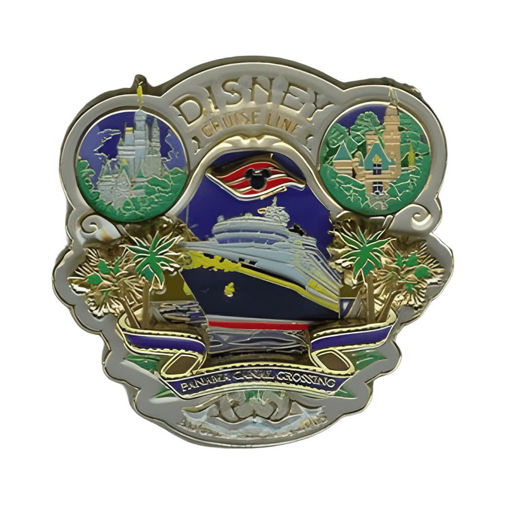 Logo with Cinderella Castle and Sleeping Beauty Castle Disney pin