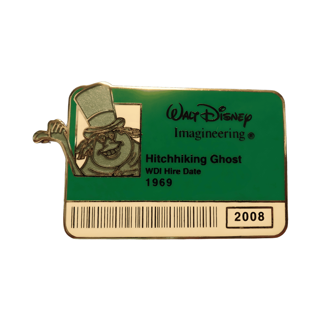 Hitchhiking Ghost (Phineas) ID Badge Disney pin