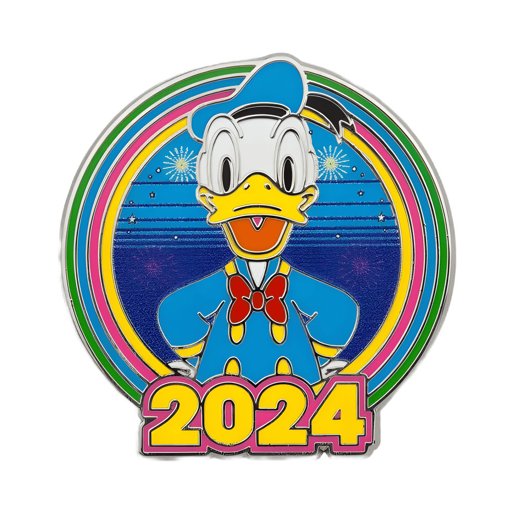 Brave New World Pin Trading Lanyard Starter Set - Donald Duck Disney pin