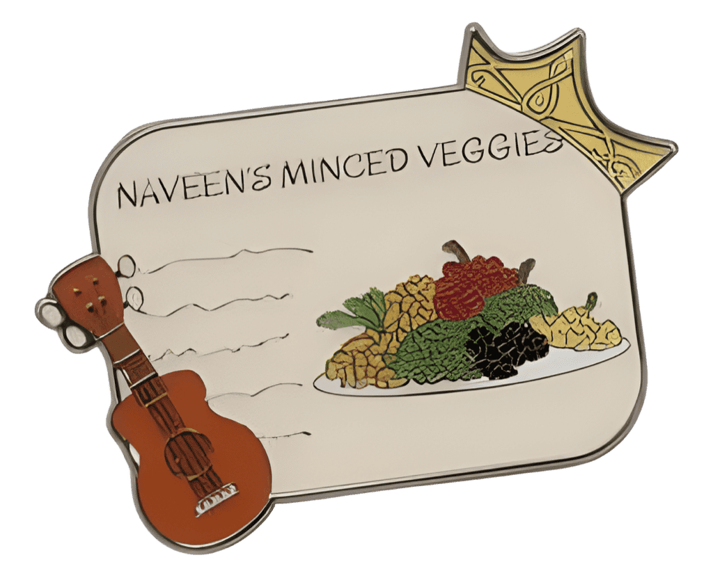 Naveen's Minced Veggies Disney pin