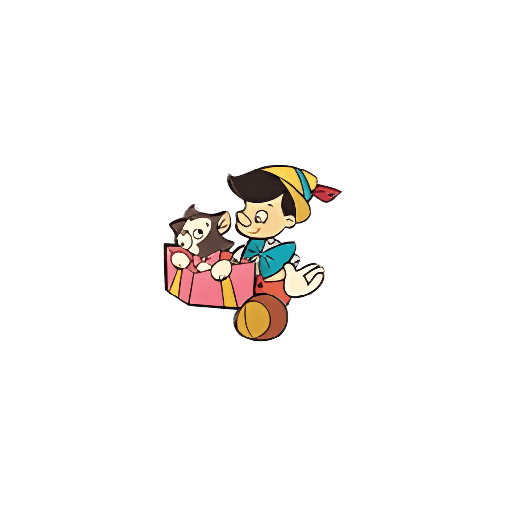 Pinocchio with Figaro Disney pin