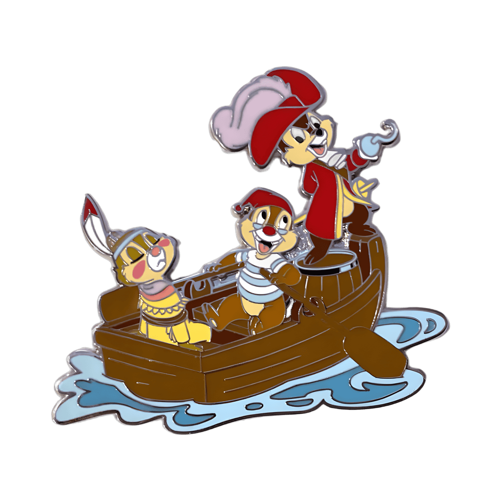 Clarice as Tiger Lily, Dale as Mr. Smee and Chip as Hook Disney pin