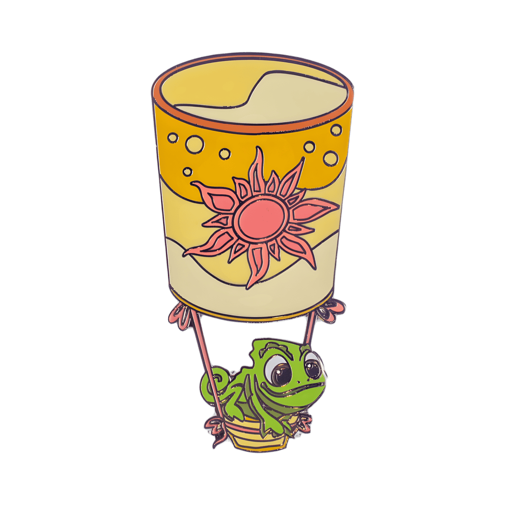 Pascal in lantern Disney pin