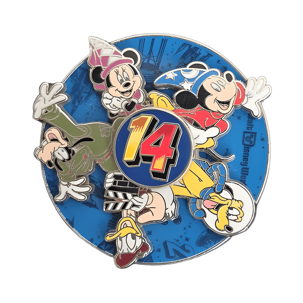 Fab 5 and Disneyland Resort Icons Dated Spinner Disney pin
