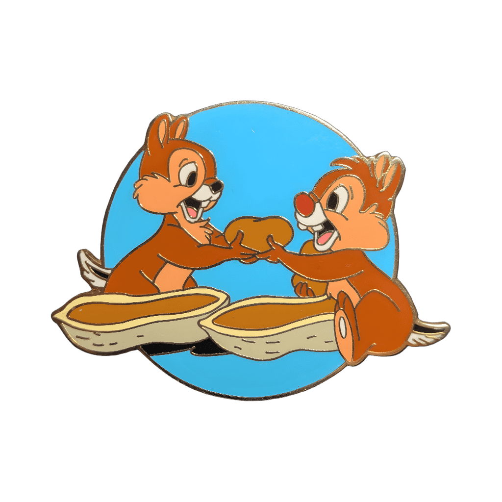 Chip and Dale Sharing Disney pin