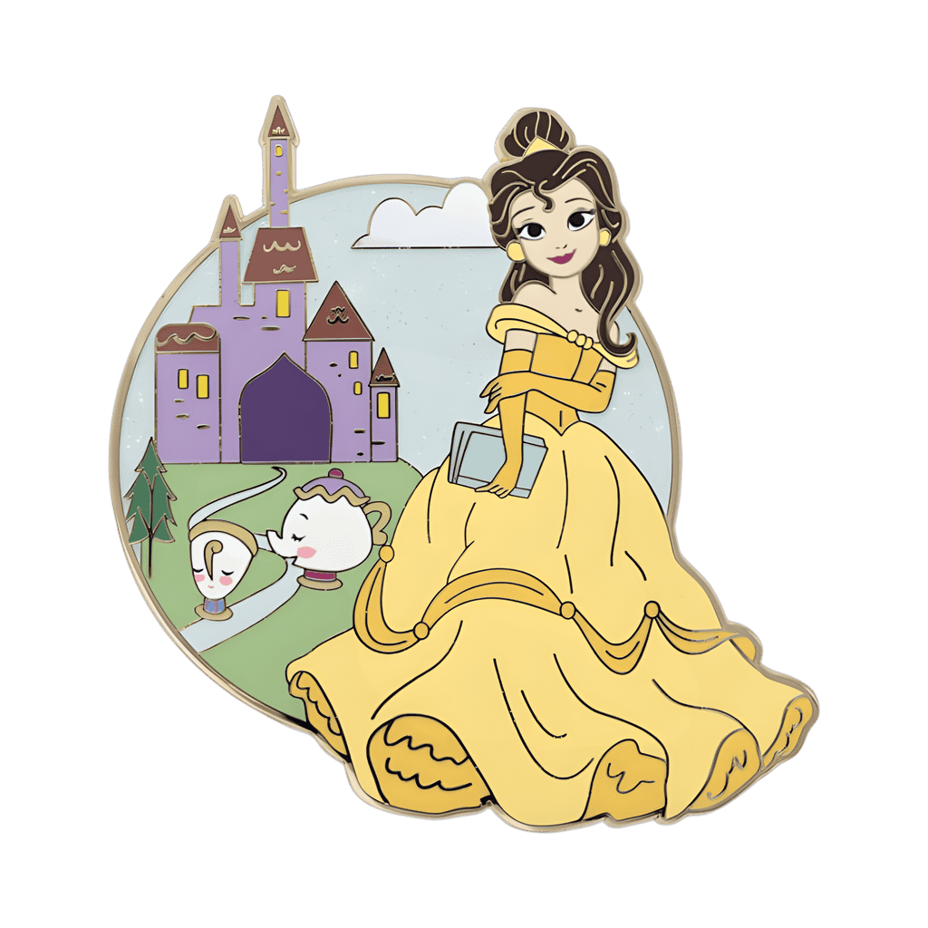 Belle Glitter Chaser Disney pin