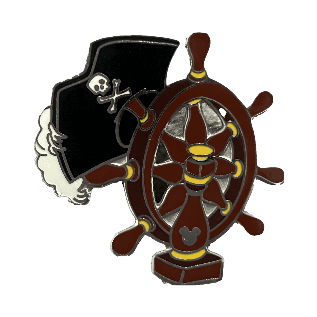 Pirate Hat and Wheel Disney pin