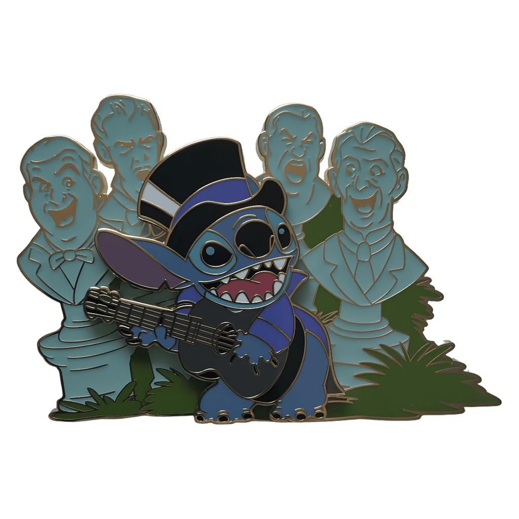 Stitch and singing busts Disney pin