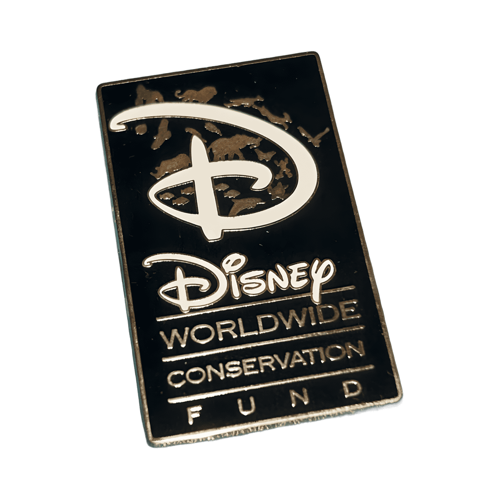 Gold on Black Disney Worldwide Conservation Fund Disney pin