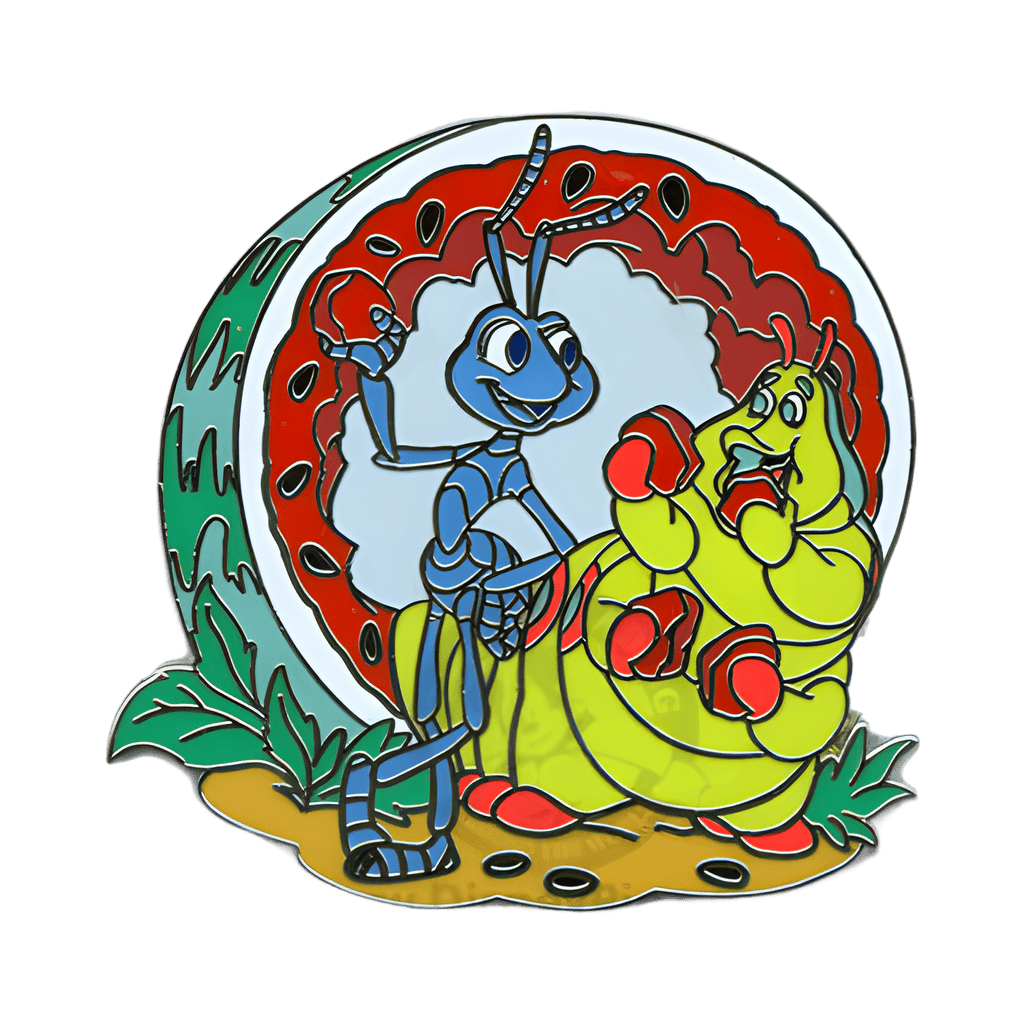 Flik and Heimlich at “a bug’s land” Disney pin