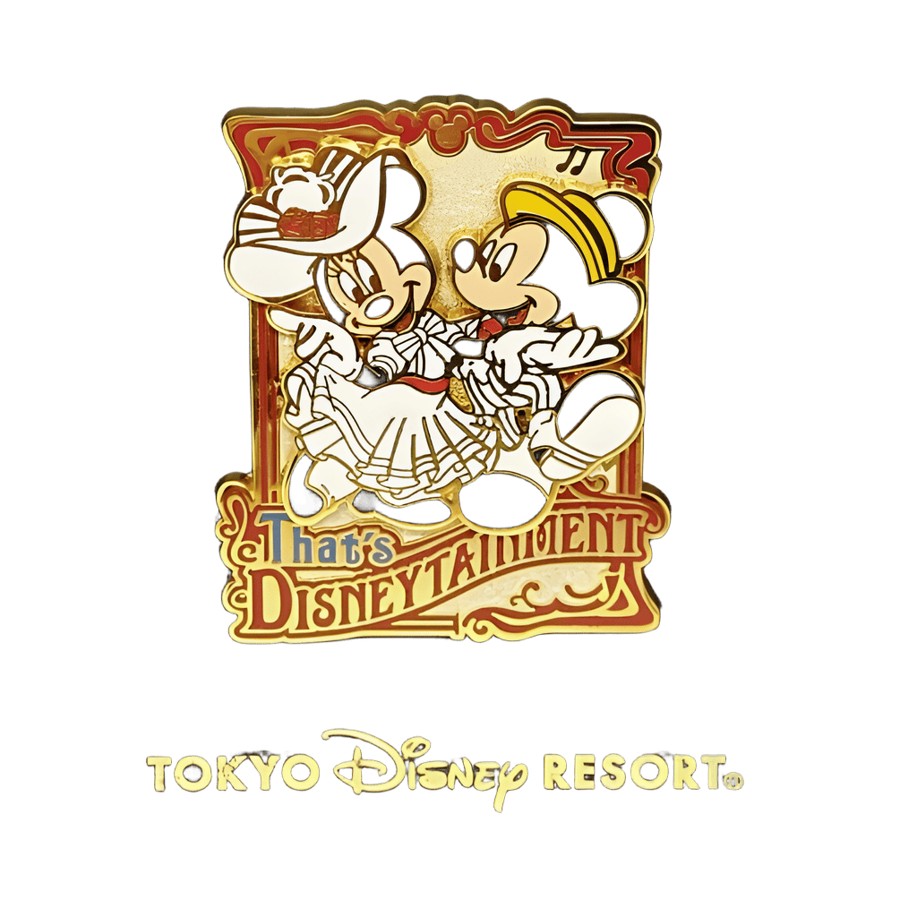 Mickey and Minnie Mouse as Bert and Mary Disney pin